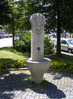 Foto vom Brunnen an der Widderstraße