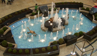 Foto vom Brunnen in der Citygalerie